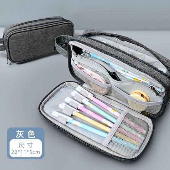 BDHYYM 4 Pack Trousse Crayon Fleurie Scolaire Fourre Tout Multi Usages Petit Format Rectangulaire 18x5x6 Cm Textile Souple Pour L'école Et Le Bureau