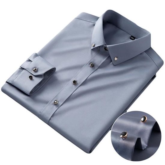 Chemise Homme Kayhan - Slim Fit, Coton Stretch - Repassage Facile - Pour Bureau Et Sortie - 7