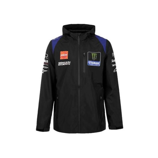 Veste coupe vent Yamaha M1 Monster Energy Officiel MotoGP Yamaha Noir Homme Noir Cdiscount Pret a Porter