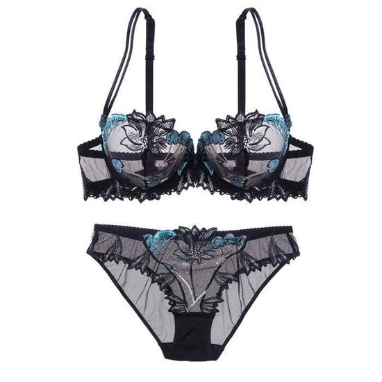Soutien-Gorge Transparent En Dentelle - Lingerie Femme Confortable | Tailles 34/75 à 44/100, Bonnets B à E - 7
