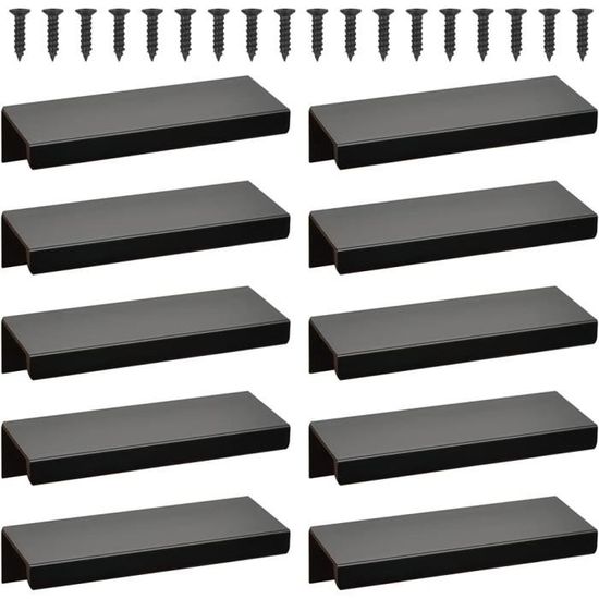 10 Pièces Poignee de Meuble Cuisine Noirdoré 160mm Alliage de Or