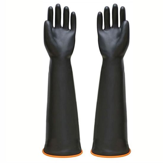 Gants En Latex Naturel Noir - Résistants Pour Ménage, Industrie, élevage, Lavage, Marque A1 Direct
