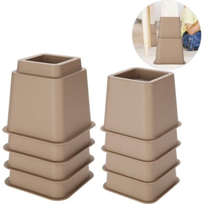 Rehausseur Pieds de lit Réhausseur de meuble Lit - Table Set Rehausseur meuble ELEVATEUR