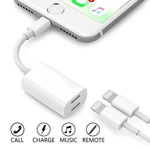 StillCool Adapter & Splitter für iPhone 8/8Plus/X/7/7Plus 2 en 1 Double Lightning aux Jack casque adaptateur audio Splitter audio +