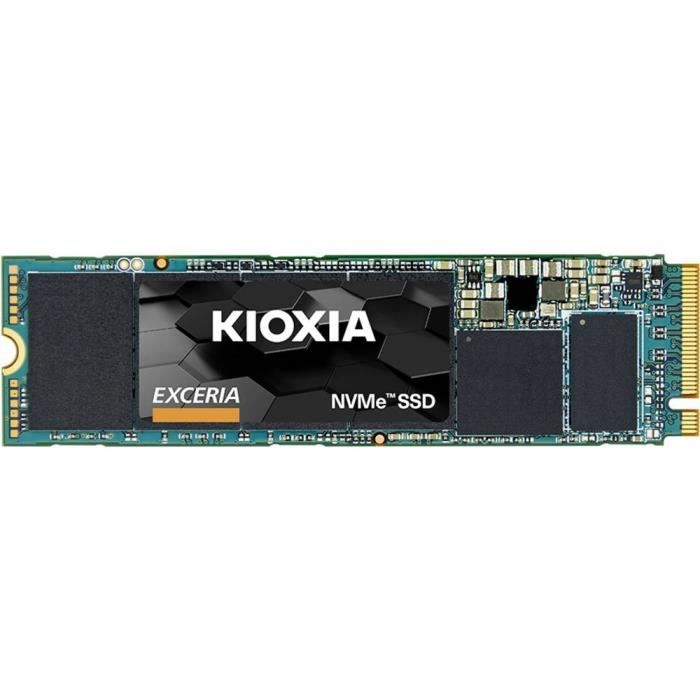 Kioxia EXCERIA NVMe 500 GB SSD interne NVMe/PCIe M.2 M.2 NVMe PCIe 3.0 x4 au détail LRC10Z500GG8