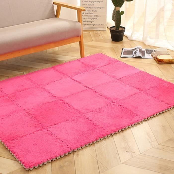 Tapis Chambre À Coucher Complète Chevet Enfants Ramper Puzzle En Peluche Plancher De Shousse Carré Salon Couture Sh05487