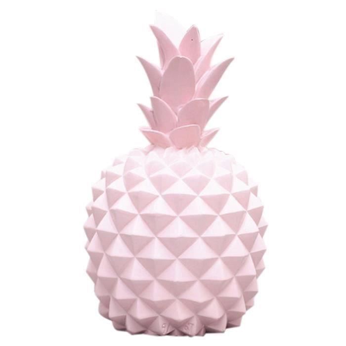 Jelly Couleur Ananas Ornements DÉCoration De Maison RÉSine Enfants Cadeau Tirelire Tirelire Fruit DÉCor Jolies Filles PrÉSente Rose