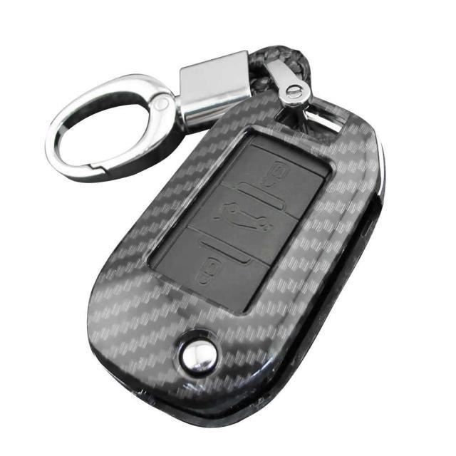 Porte clés de voiture en ABS avec coque rigide, pièces de couverture adaptées à la Peugeot 208, 2013, 2019, 301, 308, 50*QK3278