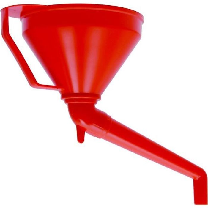 Entonnoir plastique orange bec coude - AUTOBEST