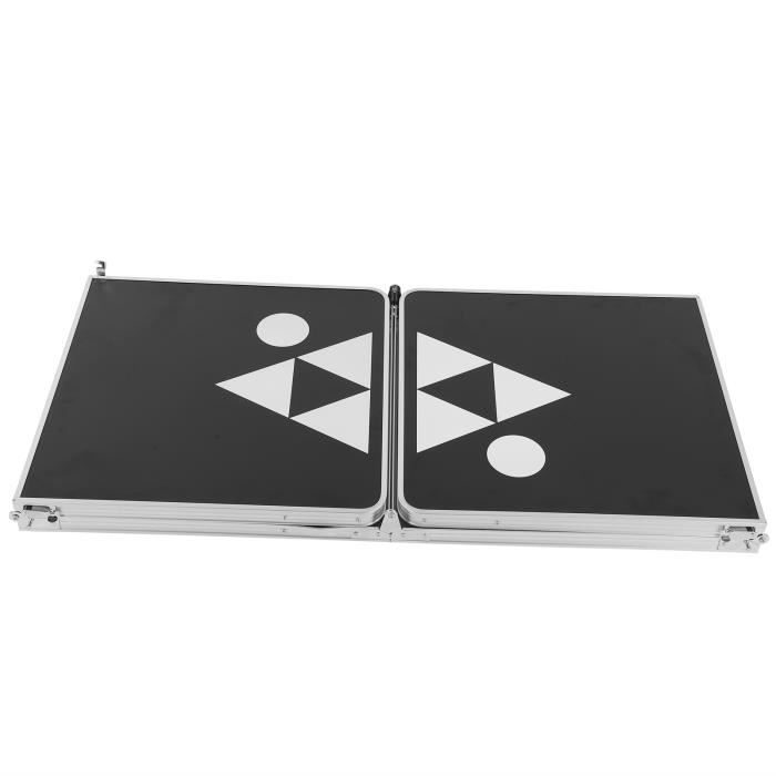 Cikonielf Table de jeu de ping-pong à bière Alliage d'aluminium étanche bière Ping Pong Table de jeu Bar Game Bureau pliant