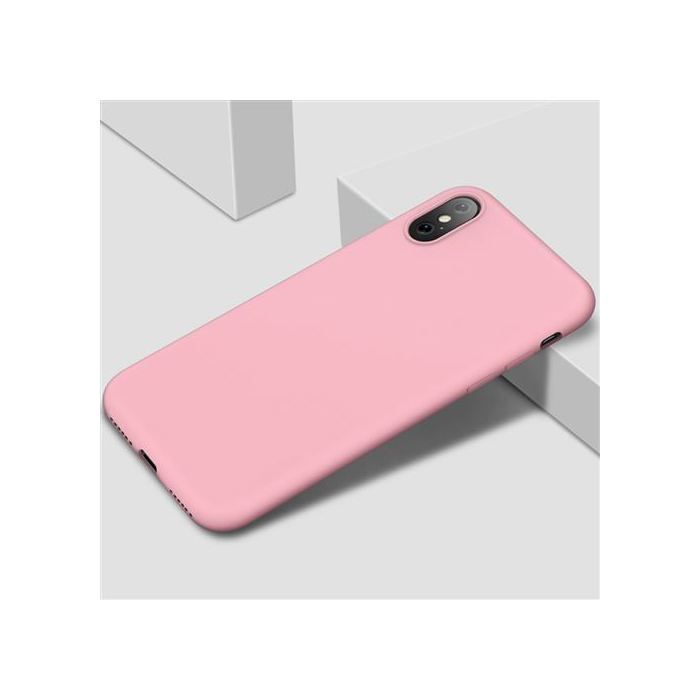 Coque Silicone Pour iPhone X / Xs Couleur Rose Haute Protection Little Boutik Couleur :