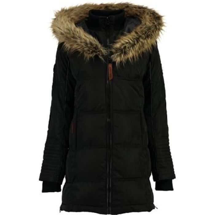 Doudoune longue Femme Geographical Norway Beautiful Noir