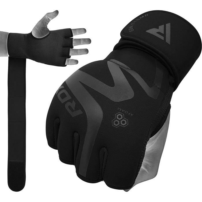 RDX Gants MMA pour Art Martiaux D’entraînement, Convex skin cuir de Combat Gant, Parfaite pour Grappling, Kickboxing