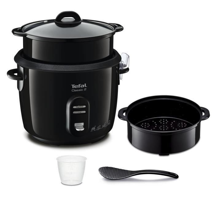 TEFAL RK103811 Classic 2 Cuiseur à riz, 1,5 kg de riz, Cuisson simultanée, Cuisson vapeur, Maintien au chaud, Cuve antiadhésive