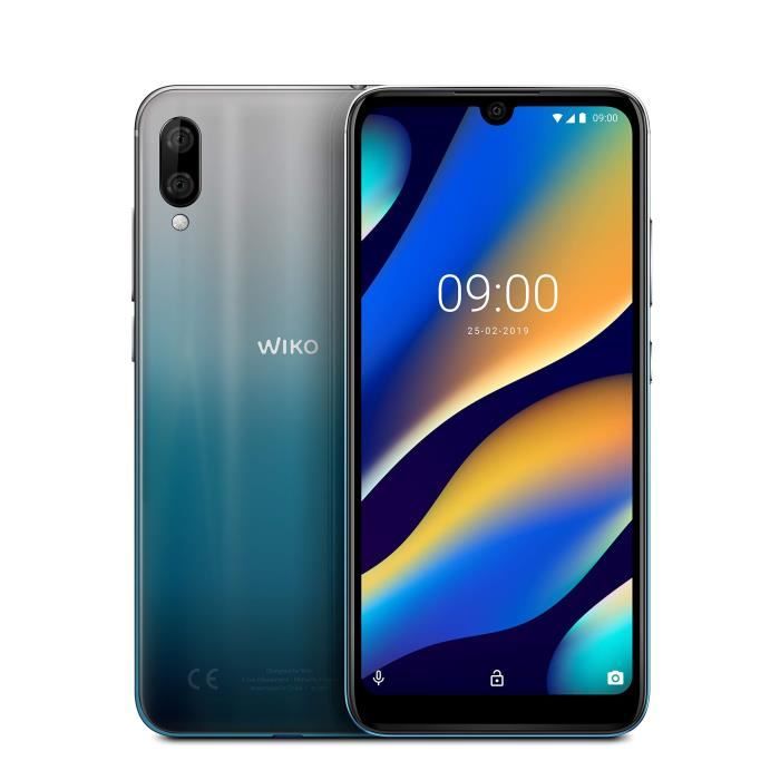 Wiko View3 Lite Smartphone débloqué 4G (Ecran 6, 09 Pouces - 32 Go - Double Nano-SIM + Micro SD - Android 9 Pie) Arctic Bleen