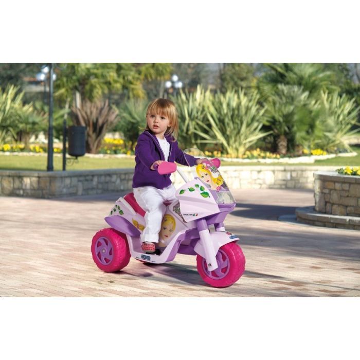 PEG PEREGO Moto Electrique Enfant 3 Roues Raider Princess 6 Volts