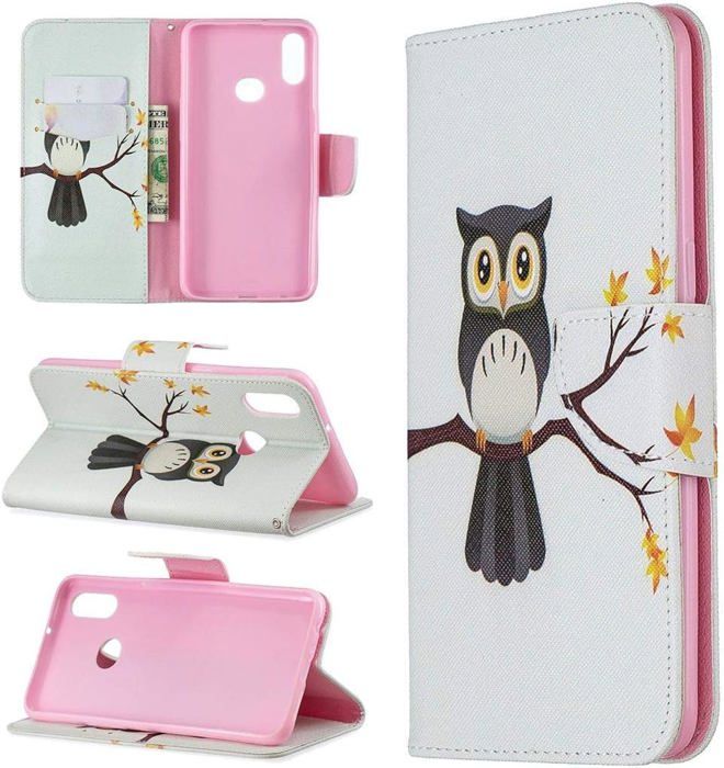 Everainy Coque IPhone XR Avec Rabat Portefeuille - Étui Silicone à Cordon Papillon Motif Drôle - Housse Magnétique Antichoc Avec Support