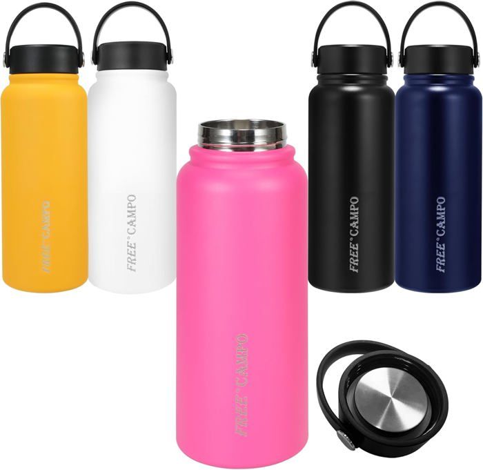 Gourde Isotherme En Acier Inoxydable 1,5L Avec Sangle - Design étanche, Portable Pour Sport, Voyage, Plein Air