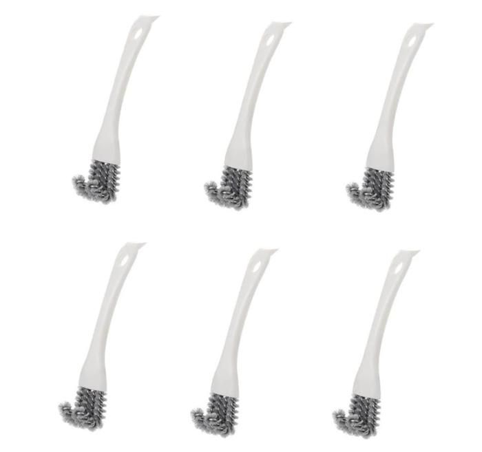 Lot De 2 Brosse Nettoyage Barbecue & Cuisine - Brosse Multifonction Poils Acier Inox, Coin Mort, Grille, Évier, Cuisinière