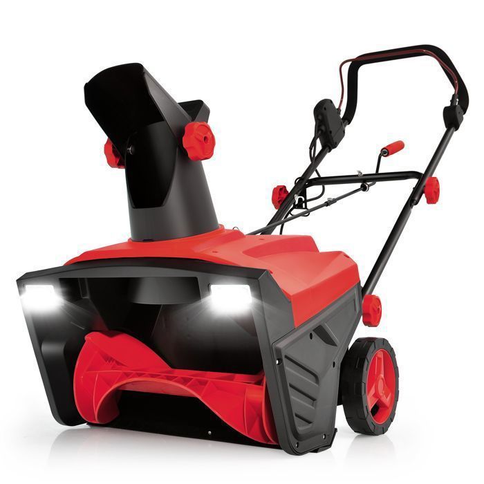 Fraise à Neige Électrique Sans Fil - Pliable - 2 Batteries 3000 MAh - Largeur 40 Cm - Jet 10 M - Pour Allées & Trottoirs - 12