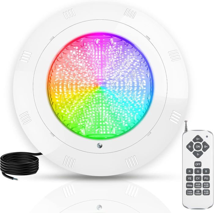 Lampe LED Submersible Rechargeable Pour Piscine - 16 Couleurs, Télécommande, IP68 - Idéal Bassin, Fontaine, Mariage