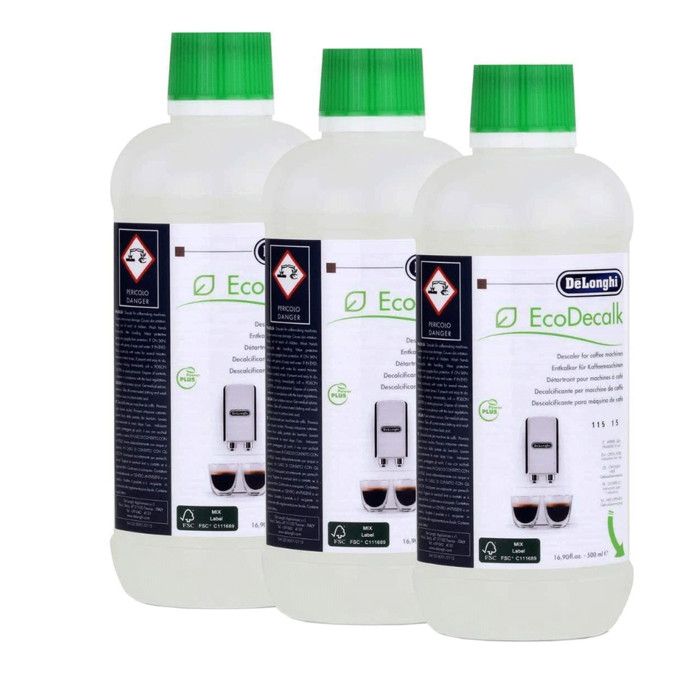 Détartrant ECODECALK - DELONGHI - Lot de 3 - 500ml - Écologique - Universel