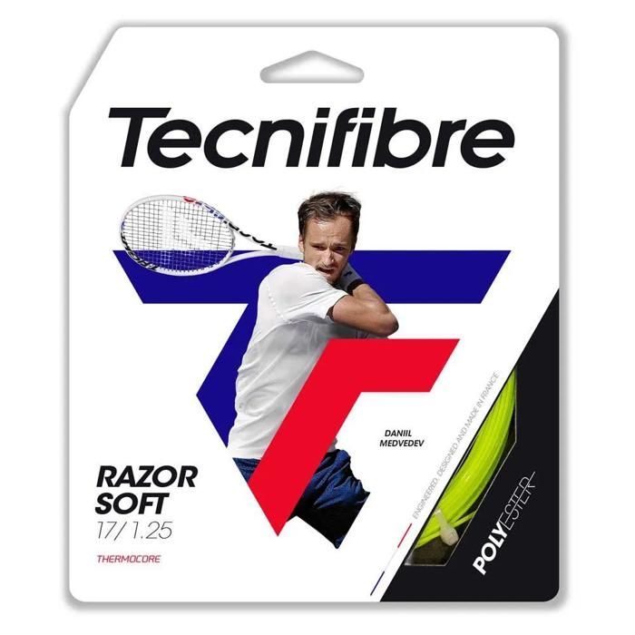 Strings Squash Cordage De Raquette Tecnifibre Razor Soft - 1.30mm