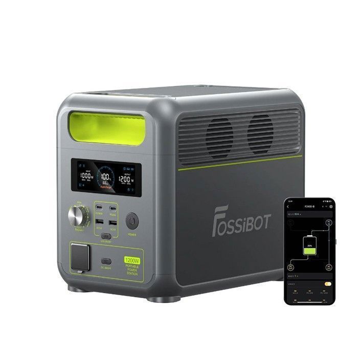 FOSSiBOT F1200 1024Wh 1200W Stationenergie Generateur Électrique Portable LiFePO4 Solaire Centrale ÉlectriqueHome Camping RV