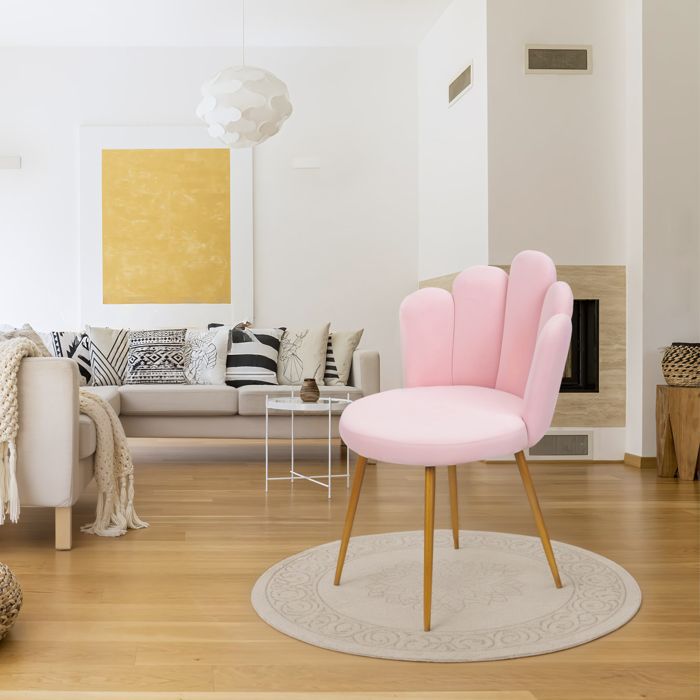 Tabouret de Coiffeuse avec Dossier Confortable - Fianao - Scandinave - Robuste - 50X50X80CM