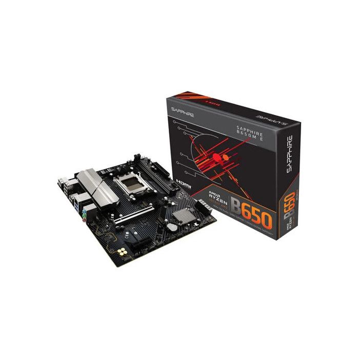 Sapphire B650M-E Scheda Madre Micro-ATX AM5 DDR5 96GB Chipset AMD B650