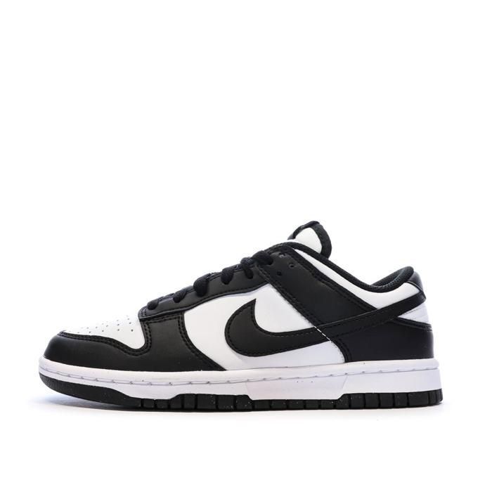 Nike Dunk Low Baskets Blanches/Noires Femme Nike