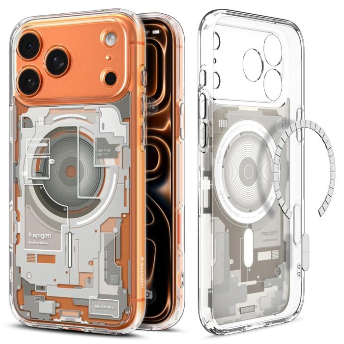 Coque - SPIGEN - Ultra Hybrid Zero One MagSafe - iPhone 17 Pro Max - Anneau magnétique MagSafe - Dos transparent