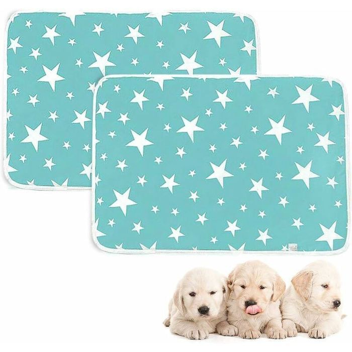 Tapis éducateurs pour chien - Unbrand - Lot de 2 tapis - Absorption rapide - Réutilisable - Antidérapant - Surface douce
