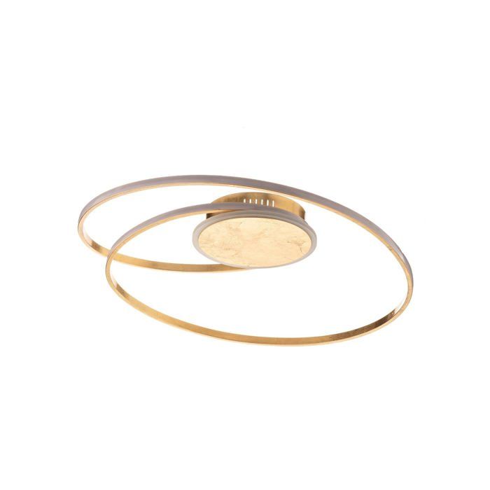 Plafonnier ampoules LED - Lindby - lampe de plafond - - doré