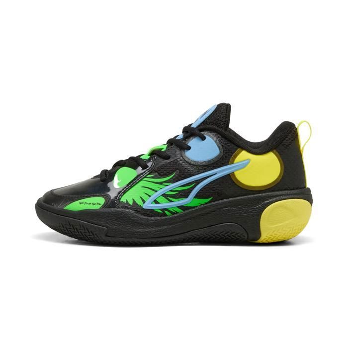 Chaussures de basketball enfant Puma MB World 01 - puma black-lemon crush Chaussures de basketball enfant Puma MB World 01 - puma black-lemon crush