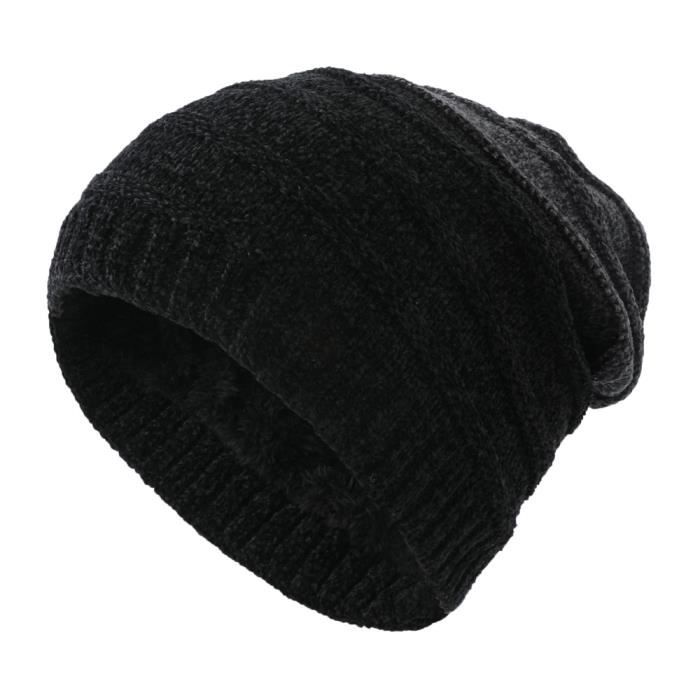 Bonnet Hiver épais Doublé Polaire - Bicolore Unisexe - Taille Unique - Neuf étiqueté