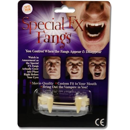 Dentier Vampire Avec Canines Retirables Achat Vente Deguisement Panoplie Cdiscount