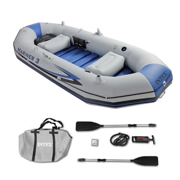 Bateau Pneumatique Gonflable 3 Personnes 297cm Solide Kit Accesoires Sac Gonfleur Rames Adulte Enfant Mer Lac Riviere Peche Ht Pro Prix Pas Cher Cdiscount