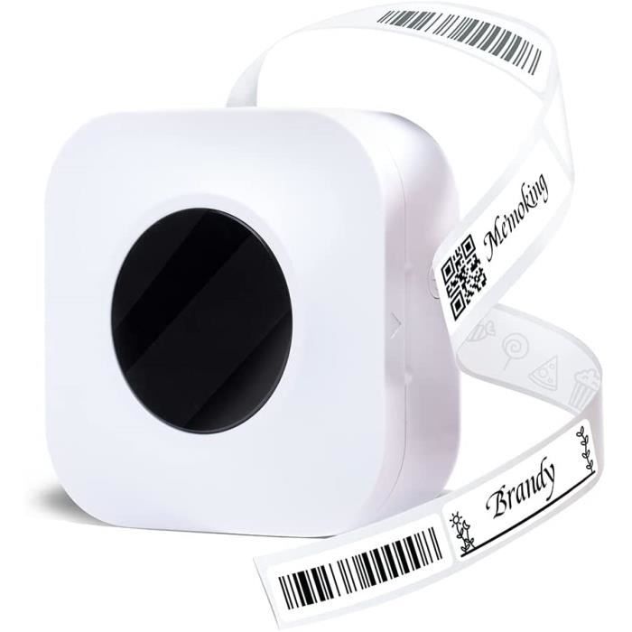 Étiqueteuse Bluetooth P12 Auto-Adhésive Avec Ruban - Compatible Android IOS - Idéale Bureau Et Organisation - Noir