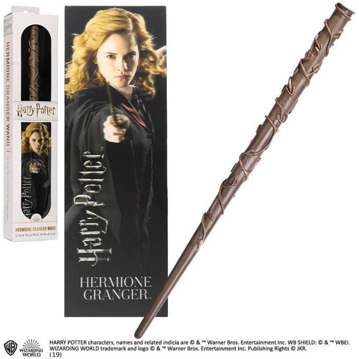 marque-page Hermione Granger Noble Collect Harry Potter Baguette plastique