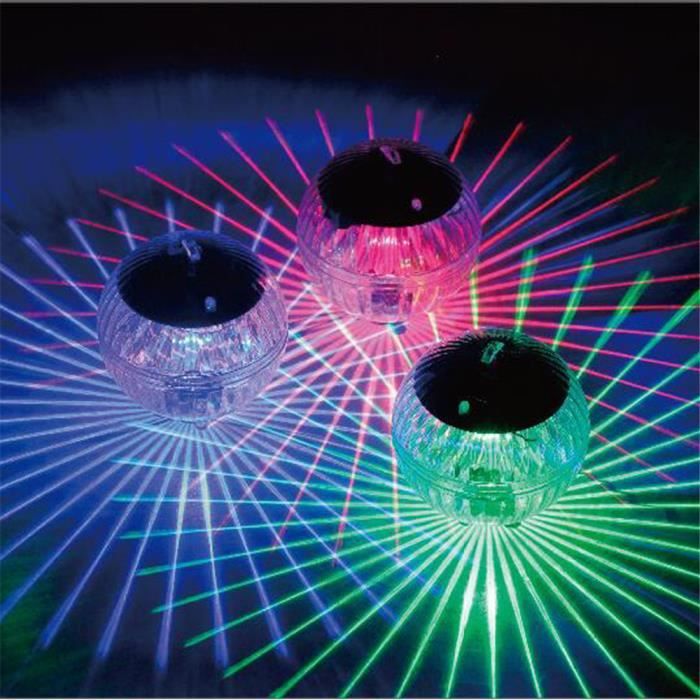 Lot De 3 Bougies Solaires Flottantes Pour Piscine - Étanches IP66, Ambiance Magique Pour Piscine Et Événements