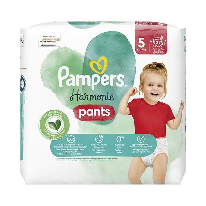 Couchesculottes Pampers Harmonie Taille 5 27 unités Protection