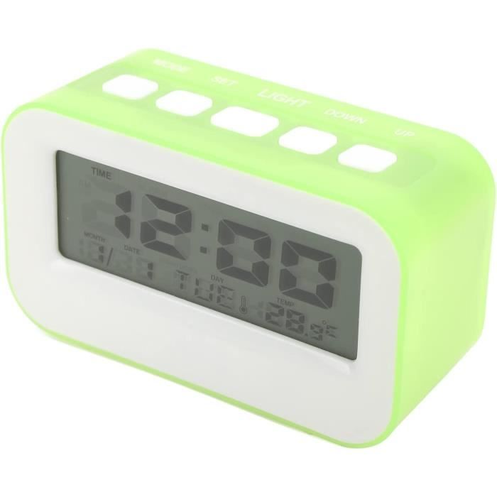 Mini Réveil Silencieux À Piles Pour Table De Chevet, Décoration D