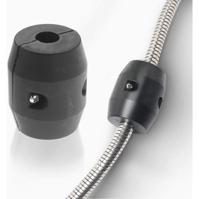 Poids De Lestage Pour Tuyau De Robinet D'évier - Noir, 7x5,2 Cm, En Plastique Et Sable De Fer - Fixation Facile