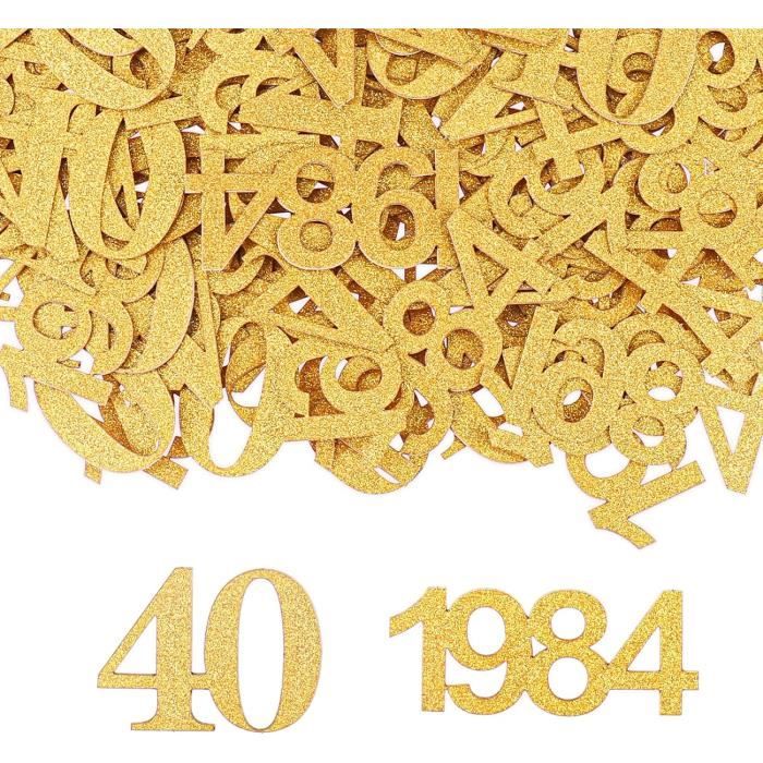 Serviettes En Papier Bleu Métallisé 40e Anniversaire - Lot De 16 (16,5x16,5 Cm)
