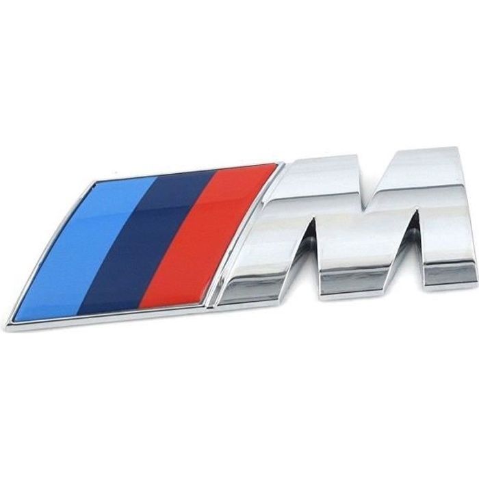 Logo ///M Sport Emblème Badge Chromé autocollant pour BMW 73 mm x 26 mm
