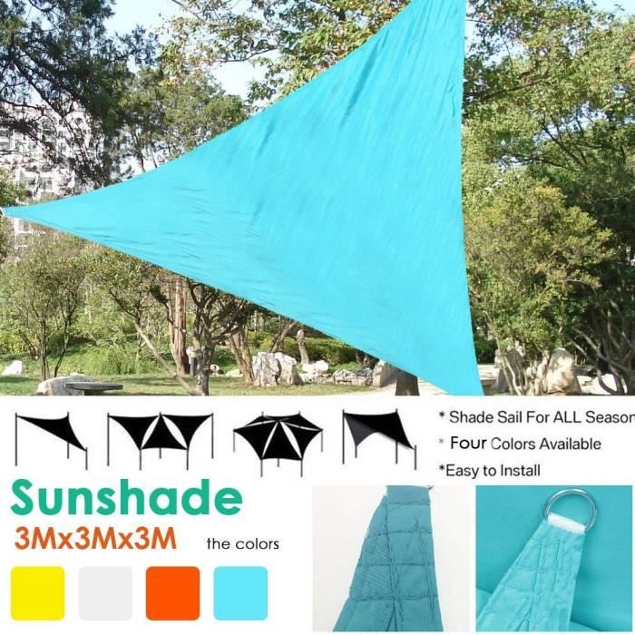 Voile Ombrage Triangulaire 3m Voile D Ombrage Triangulaire 3 X 3 X 3m Une Protection Des Rayons