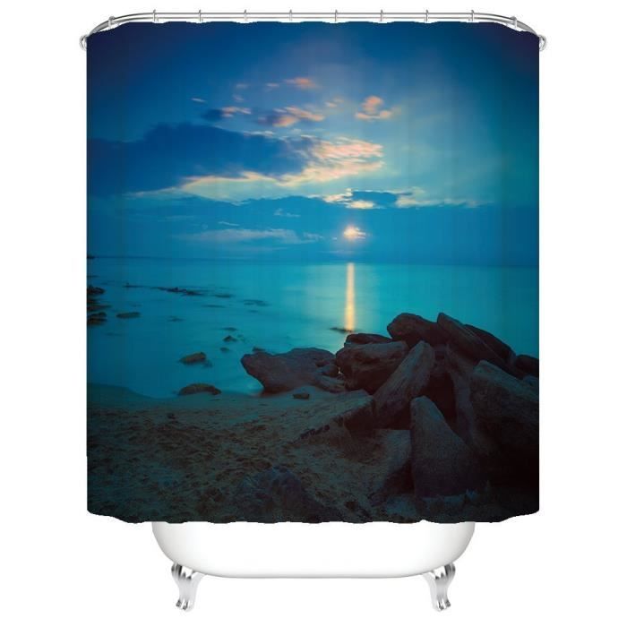 Get Wallpaper Beau Paysage Cotier De La Mer Au Crepuscule Aube Rideaux De Douche For Free