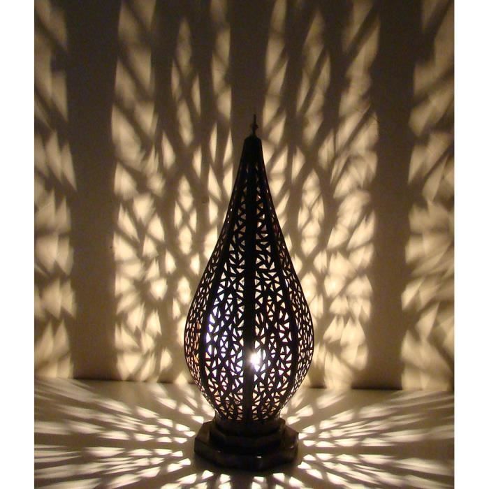Lampe Lanterne Marocaine Electrifiee 55cm Photophore Maroc