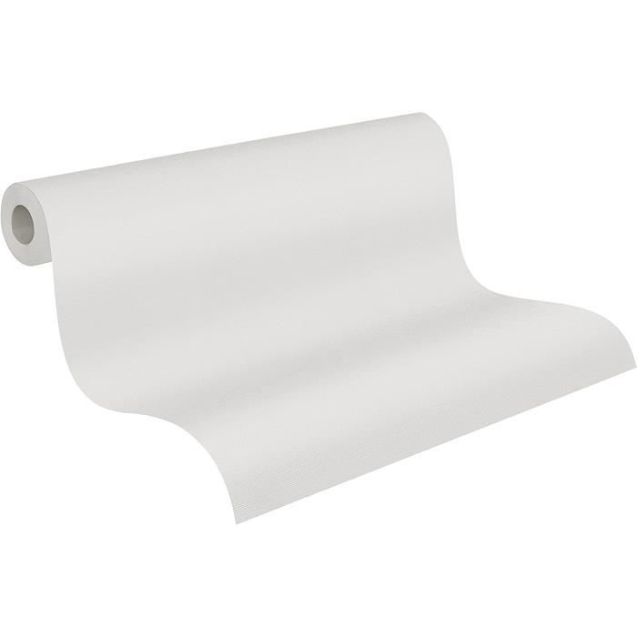 Papier Peint A.S. Creation Art Déco 391764 Intissé Blanc Gris 10.05x0.53m